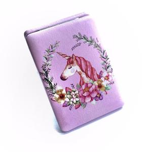 Gương Bỏ Túi Nhỏ Gọn Đựng Mỹ Phẩm Bằng Da PU Có Thể Gập Lại Thiết Kế Kỳ Lân Vuông - Product Image 6