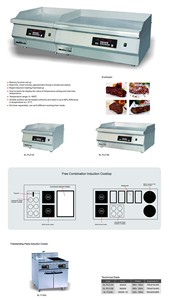 5.0kW/380 V flattop <span class=keywords><strong>plancha</strong></span> électrique, 24 pouces en acier inoxydable induction gril - Product Image 2