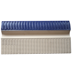 Bordo in Ceramica Blu Cobalto 6x6 per Piscina, Piastrelle per <span class=keywords><strong>Bordi</strong></span> con Profilo Arrotondato - Product Image 1