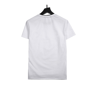 Mans diseño de verano manga corta cuello en o en blanco y negro de diseño de la camiseta de fabricación - Product Image 3