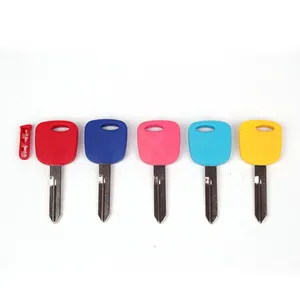 OEM热卖空白钥匙的锁塑料柄键和铜键不同颜色