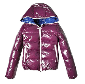 shiny nylon parka