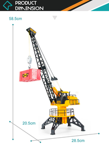 Camion <span class=keywords><strong>grue</strong></span> à chenilles RC en plastique <span class=keywords><strong>de</strong></span> construction à commande filaire - Product Image 4