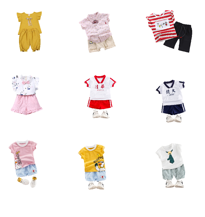 Turkey Kids Wear Cotton Clothing Sets for Boys Girls