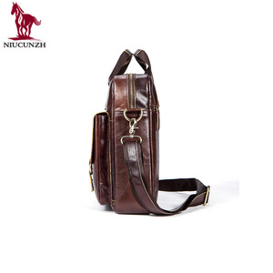 2018 última elegante café de cuero Real de los hombres mensajero bolso Crossbody bolsa maletín Turquía bolsos al por mayor - Product Image 2