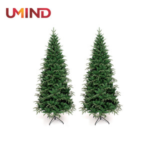 Venta caliente Artificial Navidad árbol de hoja perenne con patas de Metal sólido - Product Image 1