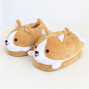 <span class=keywords><strong>Pantofole</strong></span> Invernali Economiche e Comode per Interni con Personaggi dei Cartoni Animati, Simpatiche <span class=keywords><strong>Pantofole</strong></span> in Peluche a Forma di <span class=keywords><strong>Cane</strong></span> Corgi per Bambini - Product Image 2