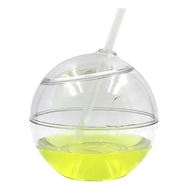 600ML Sphere Spherical Ball Shape Juice Plastic Container