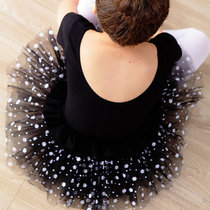 Manga corta sin respaldo bailarina ropa Leotardos de Ballet <span class=keywords><strong>con</strong></span> <span class=keywords><strong>Tutu</strong></span> falda - Product Image 6