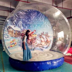Tente gonflable à bulles de boule à neige de taille humaine en PVC personnalisée pour la décoration