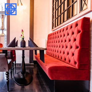 Restaurante <span class=keywords><strong>de</strong></span> <span class=keywords><strong>comida</strong></span> rápida sillas <span class=keywords><strong>de</strong></span> cuero con pelo insertado botón restaurante banquette booth <span class=keywords><strong>de</strong></span> Shenzhen muebles <span class=keywords><strong>de</strong></span> hotel - Product Image 3