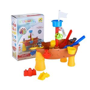 Tavola di acqua per i più piccoli, 2 in 1 <span class=keywords><strong>sabbia</strong></span> e acqua gioco tavolo <span class=keywords><strong>con</strong></span> <span class=keywords><strong>la</strong></span> nave pirata <span class=keywords><strong>sabbia</strong></span> stampi strumenti all'aperto <span class=keywords><strong>spiaggia</strong></span> giocattolo per i bambini - Product Image 5