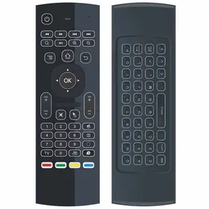 Hot Selling Air Mouse Mx3 Hintergrund beleuchtung IR Learning 2.4G Wireless Tastatur LED Hintergrund beleuchtung Sprach fernbedienung Für Android TV BOX