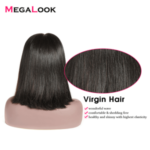 A buon mercato Brasiliano Reale 8 pollice Remy Diritta Dei <span class=keywords><strong>Capelli</strong></span> Umani Breve Bob Parrucca Anteriore Del Merletto - Product Image 4