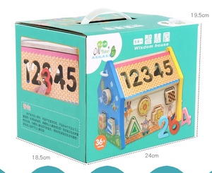 Divertente Puzzle Numerico Gioco di Abbinamento Colori e Forme Geometriche Giocattolo Educativo Wisdom House - Product Image 6