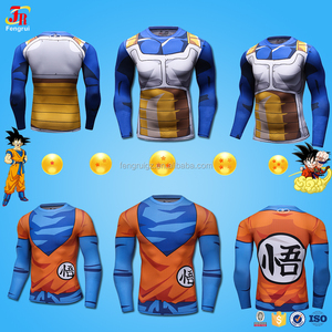 <span class=keywords><strong>Camisa</strong></span> <span class=keywords><strong>Dragon</strong></span> <span class=keywords><strong>Ball</strong></span> Z, <span class=keywords><strong>Dragon</strong></span> <span class=keywords><strong>Ball</strong></span> Vegeta Goku <span class=keywords><strong>Camisa</strong></span> Fitness 3D <span class=keywords><strong>de</strong></span> manga larga y delgada Cosplay - Product Image 1