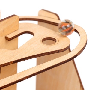 Vui Giáo Dục Tay Lắc Theo Dõi Bóng Khe Cắm Đồ Chơi Pinball 3D Laser Cắt Câu Đố Bằng Gỗ - Product Image 5