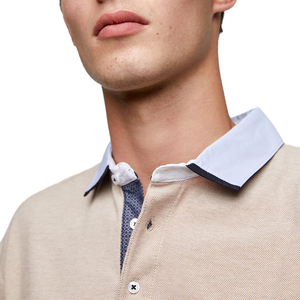 Nuevo diseño de moda sentir tres colores Polo camisa 100% algodón para hombre - Product Image 5