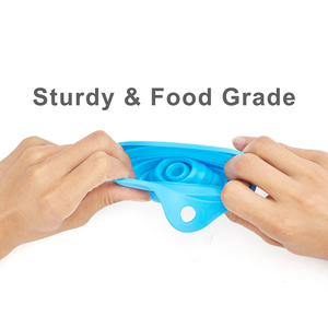 100% Food Grade Silicone <span class=keywords><strong>Mini</strong></span> Funil, Funil Dobrável Cozinha Flexível Transferência de Óleo Líquido - Product Image 3