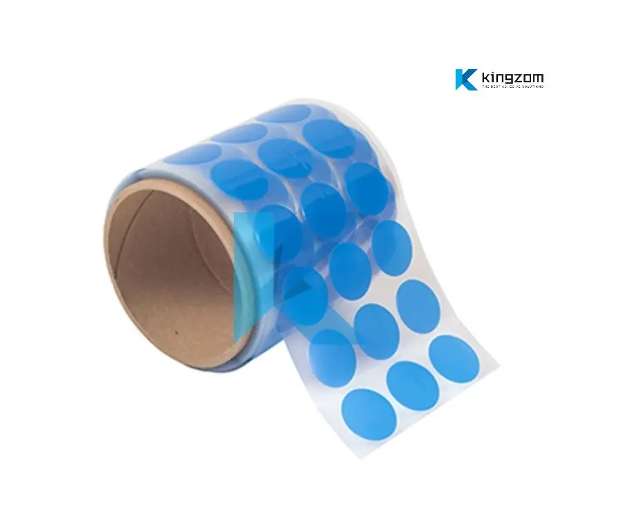 3/4" Discs/Roll Masking BLUE PET polyester tape peel-discs dots discs Anodizing Electronic PCB Assembly Powder Coating Wet