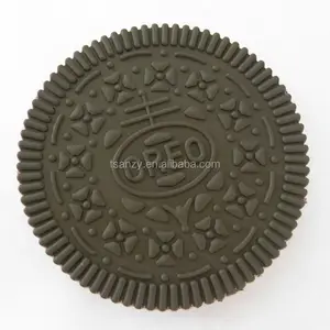 Pvc 饼干记事本 Oreo 花式记事本塑料 pvc 橡胶备忘录垫