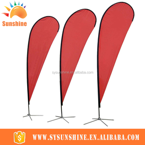 Custom Printed national line decoration attractive camping large swooper feather telescopic oriflamme - Product Image 4