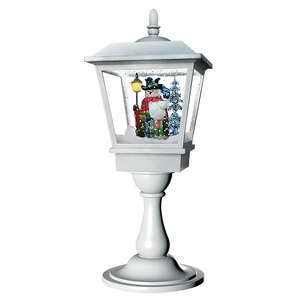 Lámpara Navideña LED <span class=keywords><strong>de</strong></span> Plástico Rojo con Diseño <span class=keywords><strong>de</strong></span> Santa Claus y Copos <span class=keywords><strong>de</strong></span> Nieve, Iluminada, para Colgar o <span class=keywords><strong>de</strong></span> Sobremesa, Venta al Por Mayor, Fábrica Melody China - Product Image 5