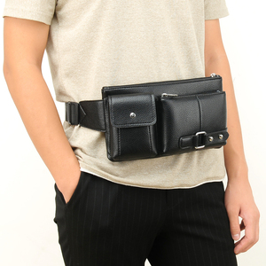 Fábrica al por mayor para hombre al por mayor de cuero fanny pack multifuncional cartera bolso bolsa de pecho - Product Image 6