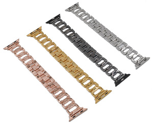 Bracciale di lusso cinturino in metallo acciaio inox per Apple <span class=keywords><strong>Watch</strong></span> serie 11 10 <span class=keywords><strong>9</strong></span> 8 7 6 5 4 3 SE 49mm 46mm 38mm - Product Image 5