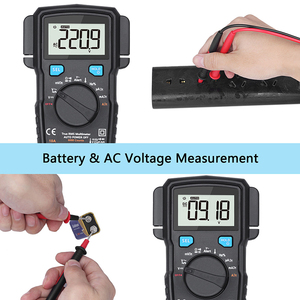 Multimètre numérique professionnel avec protection contre les surcharges à plage automatique, <span class=keywords><strong>tension</strong></span> 600V/AC, courant 10A, mesure de résistance 0-60M - Product Image 3