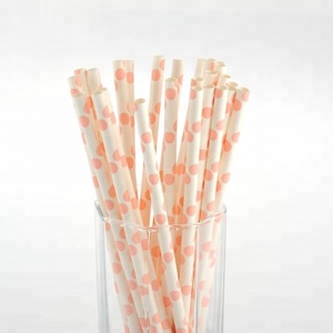 Venta al por mayor de Polka Dot de pajitas de papel - Product Image 1