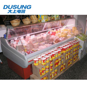 Tapa <span class=keywords><strong>Vitrina</strong></span> <span class=keywords><strong>refrigerada</strong></span> Refrigerador Congelador Carne Deli Alimentos Venta al por menor Vidrio Digital CE Enfriador de aire Helado Congelador Alcance 0 ~ 5 - Product Image 4