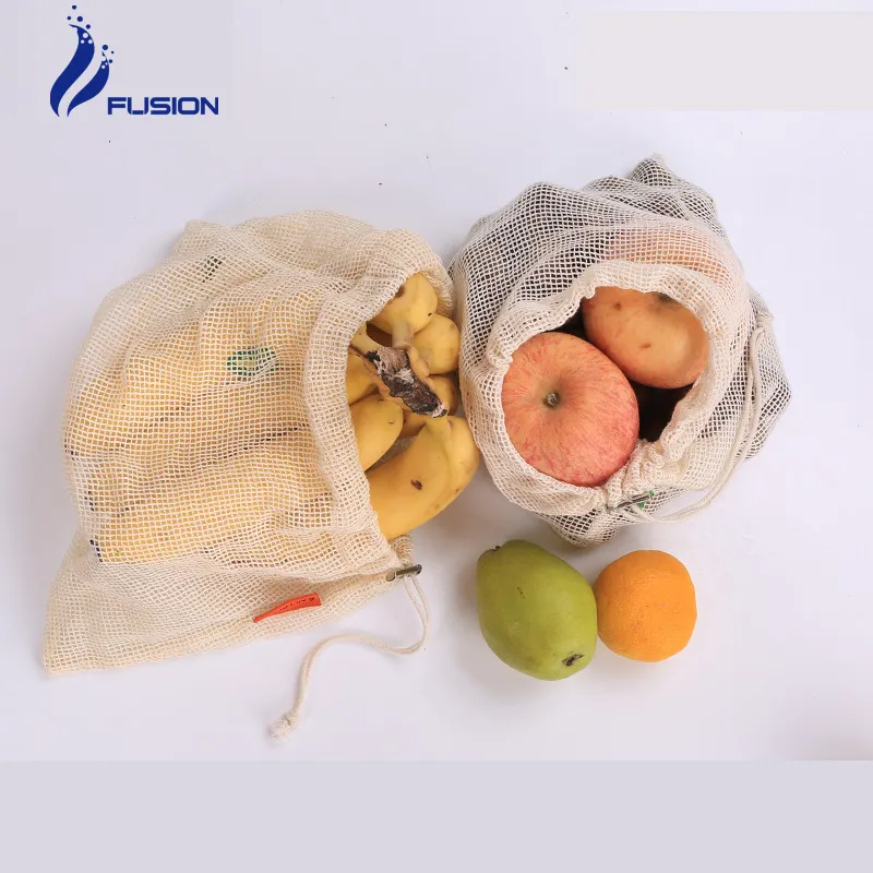 Meyve İpli çanta Pamuk Örgü çanta pamuklu file çanta
