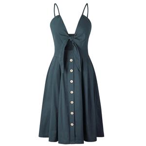 Robes De Mode en gros Femmes Dame Sans Manches Design Chic Robe décontractée - Product Image 1