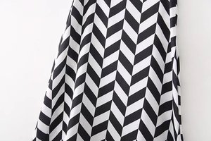 2019 venta al por mayor de las mujeres es <span class=keywords><strong>salvaje</strong></span>-rayas ropa suelta Falda larga - Product Image 4