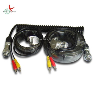 Custom 5pin 7pin Trailer Backup <strong>Camera</strong> <strong>Cable</strong> with 7pin Socket 7core Trailer Spiral <strong>Cable</strong> - Product Image 2