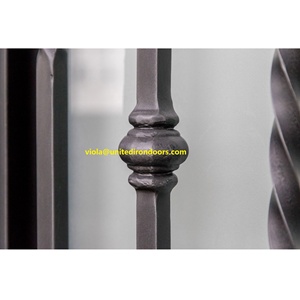 SZ-104 Classico e <span class=keywords><strong>Vintage</strong></span> Round Top Matrimoniale In Ferro Battuto Porta D'ingresso - Product Image 6