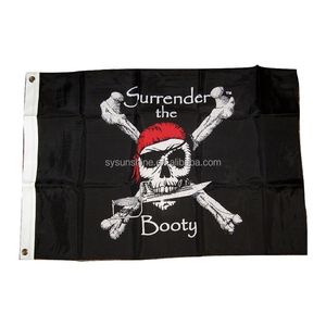 3*5 pies Deadman pecho bandera pirata Tricorner nave Banner Pennant nueva Jolly Roger muerto - Product Image 3