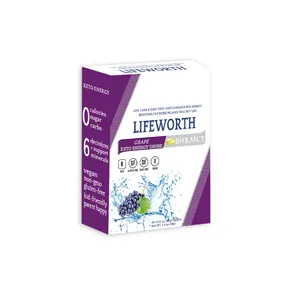 Lifeworth organic grape flavor ketone boost energy drinkel ectrolytes powder energy