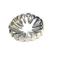 Clous décoratifs en métal argenté 8x15mm à tête cruciforme Phillips pour scrapbooking, fabrication de cartes et projets d'artisanat DIY