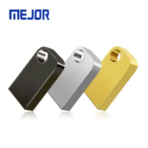 작은 직사각형 64G 플래시 디스크 OEM 금속 키 체인 32G 짧은 Pendrive 16G UDP 미니 USB 드라이브