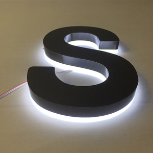 Negro de titanio de acero inoxidable de la letra de canal Led señal Led borde iluminado letra de canal señal - Product Image 4