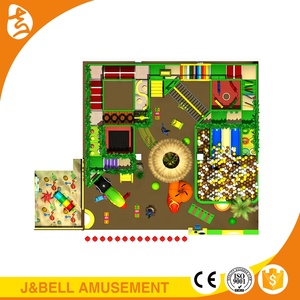 Niños de kinder accesorios Castillo travieso de gimnasio de la selva interior túnel tobogán - Product Image 3