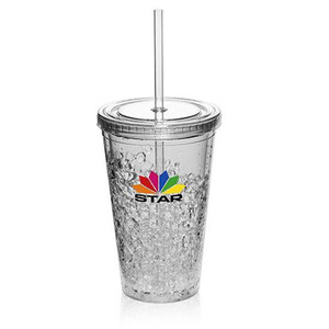 Congelados de plástico-<span class=keywords><strong>Olaf</strong></span> Freezable de gel de vaso con pajita - Product Image 1