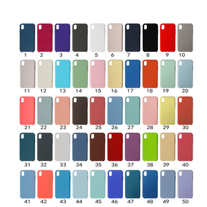 Pour Coque iPhone X XS Max <span class=keywords><strong>XR</strong></span> 8 <span class=keywords><strong>Luxe</strong></span> Microfibre En Caoutchouc Liquide Étui En Silicone - Product Image 1