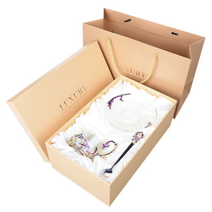 Élégant De Luxe cadeau ensemble Verre Café Tasse Pour <span class=keywords><strong>Amis</strong></span>, Famille - Product Image 4