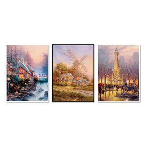 Image murale de paysage naturel led fenêtre de noël 5d diamant toile <span class=keywords><strong>peinture</strong></span> - Product Image 2