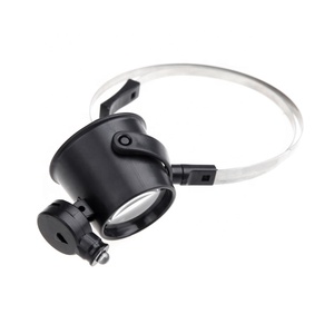 LED Vergrootglas 15X30mm Hoofdband Afneembare Horlogemaker Loep MG13B-A - Product Image 1