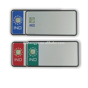 personnalisé conception imprimé en relief en métal en aluminium <span class=keywords><strong>IND</strong></span> estampage à chaud <span class=keywords><strong>plaque</strong></span> de numéro de licence - Product Image 5