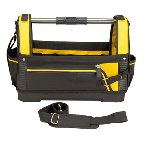 Rigid Frame 18 Inch Open-Top <strong>Tote</strong> <strong>Tool</strong> <strong>Bag</strong> With Steel Handle and Rubber Grip - Product Image 4